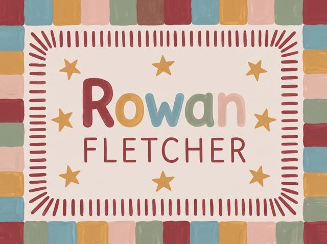 Rowan name print